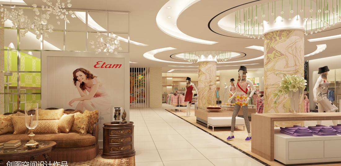女性专属时尚空间——某女装商场室内设计解析-2
