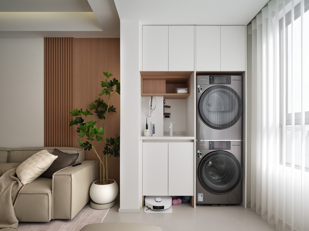 90平现代+原木奶油风家装丨中国闵行丨上海欧碧雅空间设计-18