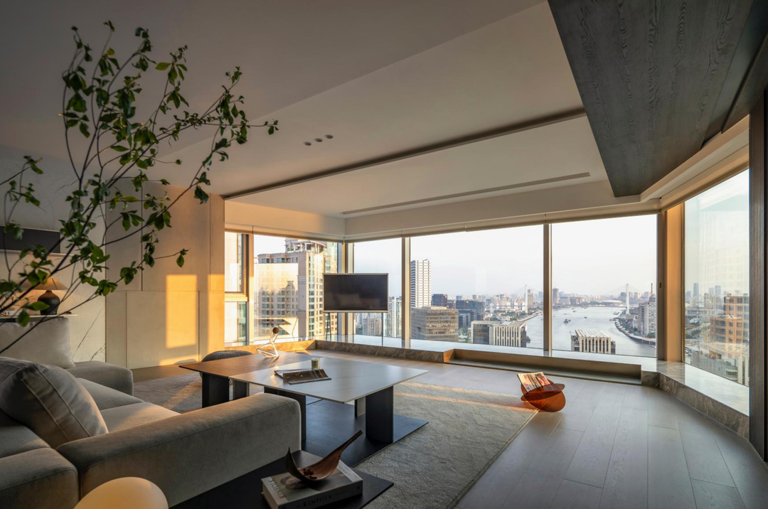 80㎡超凡视野客厅设计-21