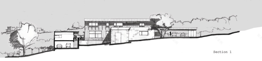 美国奥斯汀山坡上的现代乡村家园-68