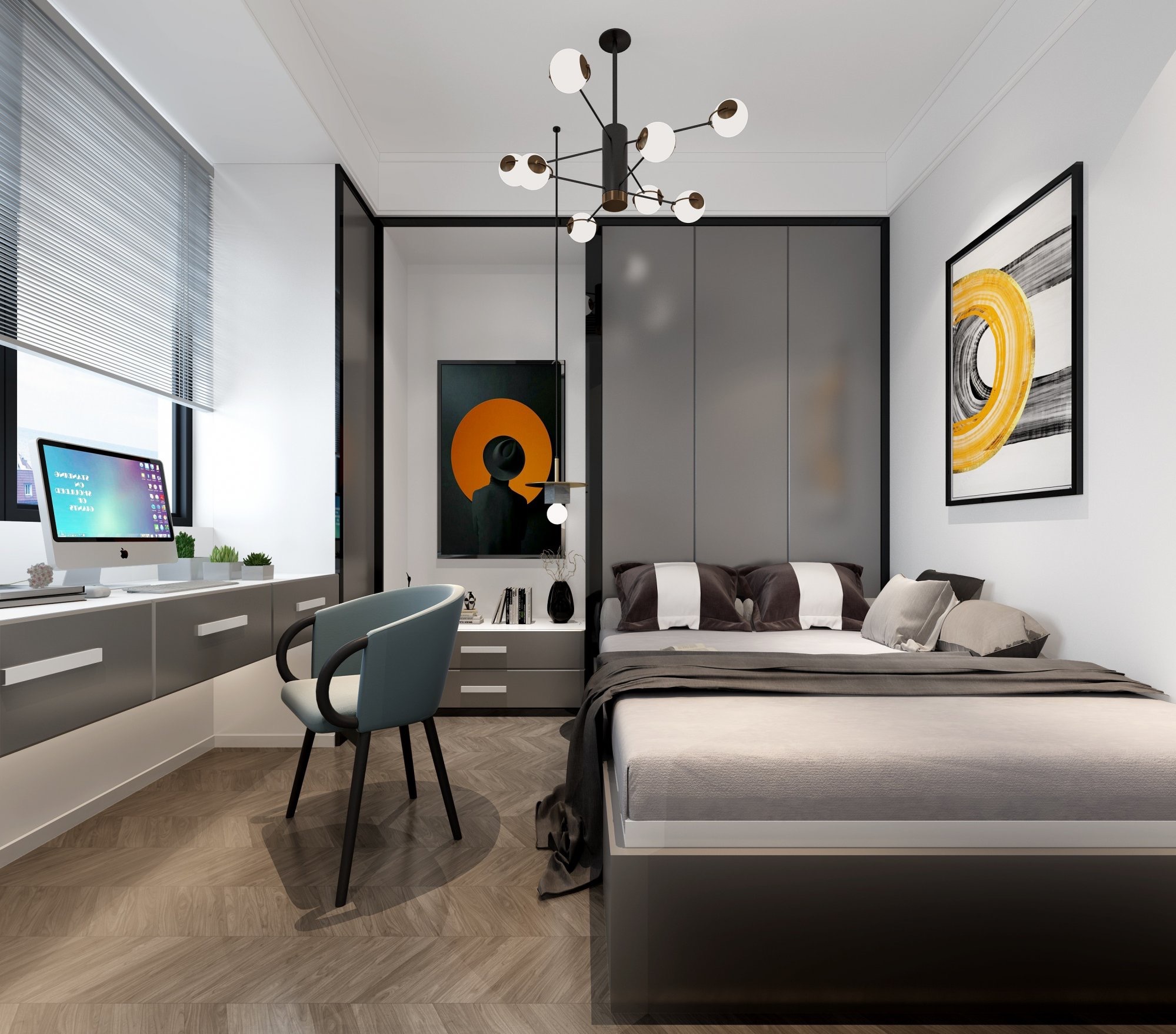 扬州·邗江碧水蓝湾 128㎡平层住宅设计-18