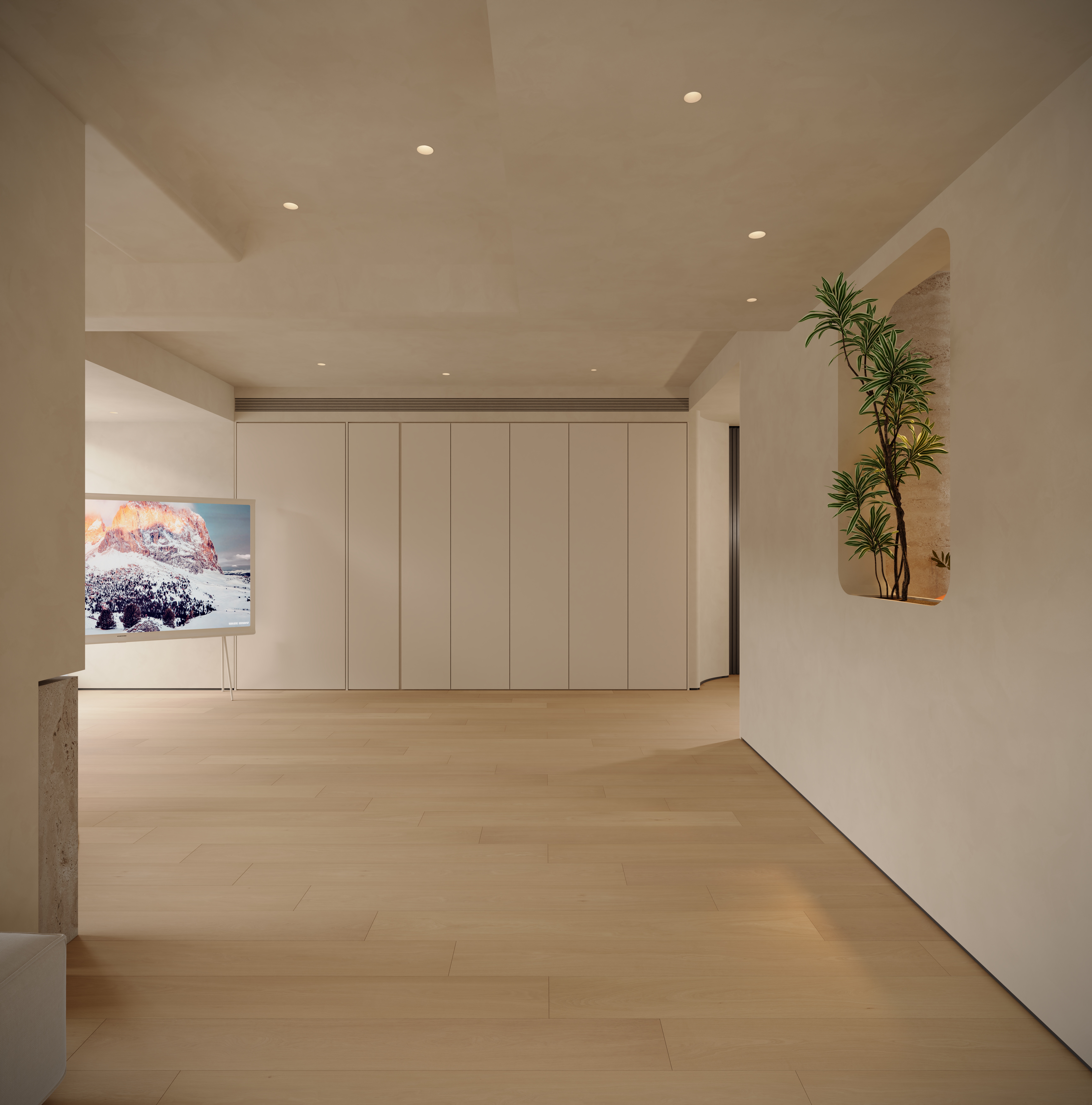 现代 奶油大平层-18