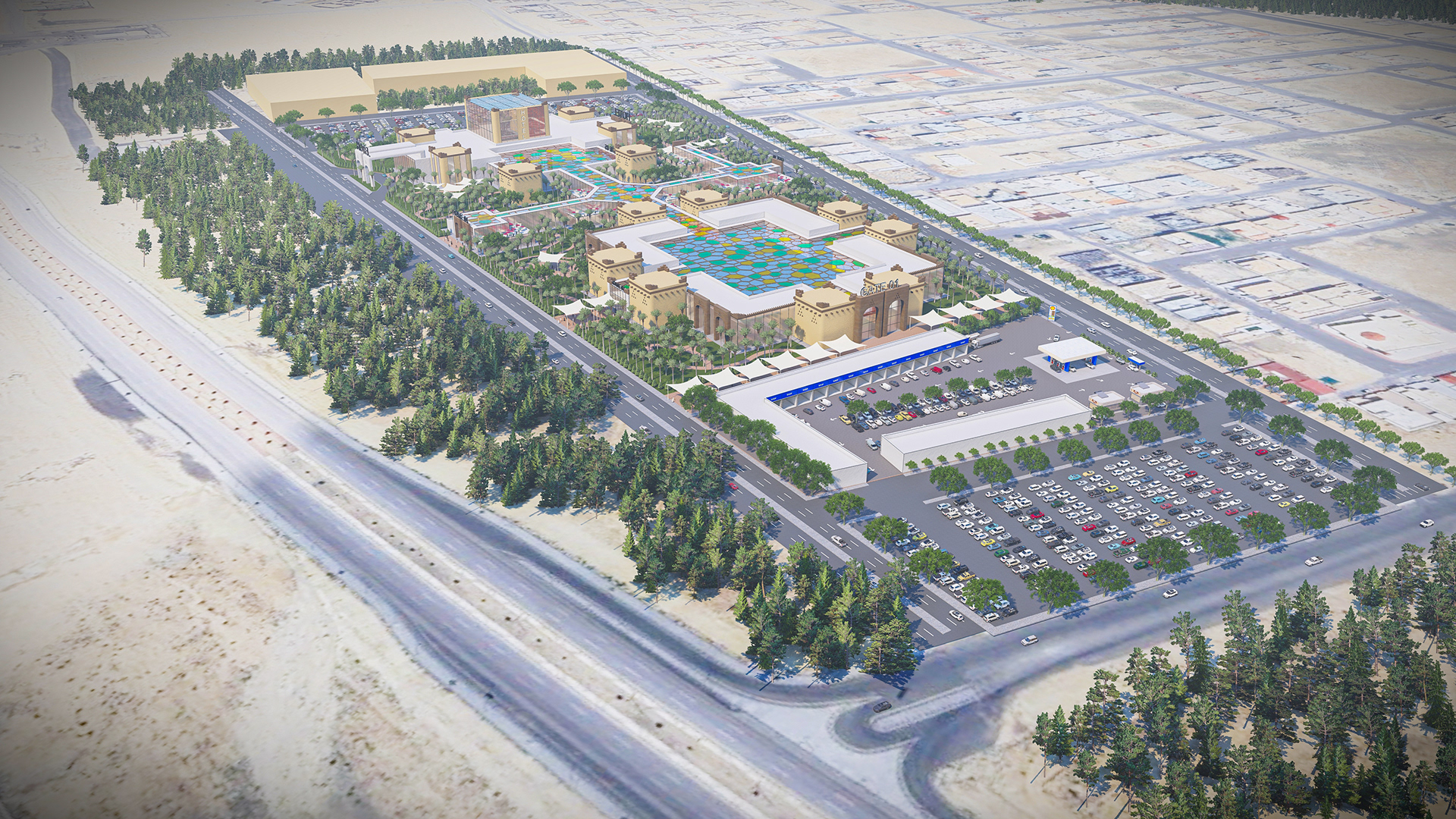Commercial complex and fuel station project-21