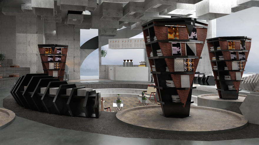 掌枢·数字经济下循环书店概念设计丨成铎,朱文静,王鑫宇-19