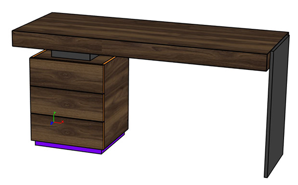 办公室书柜和工作台-7