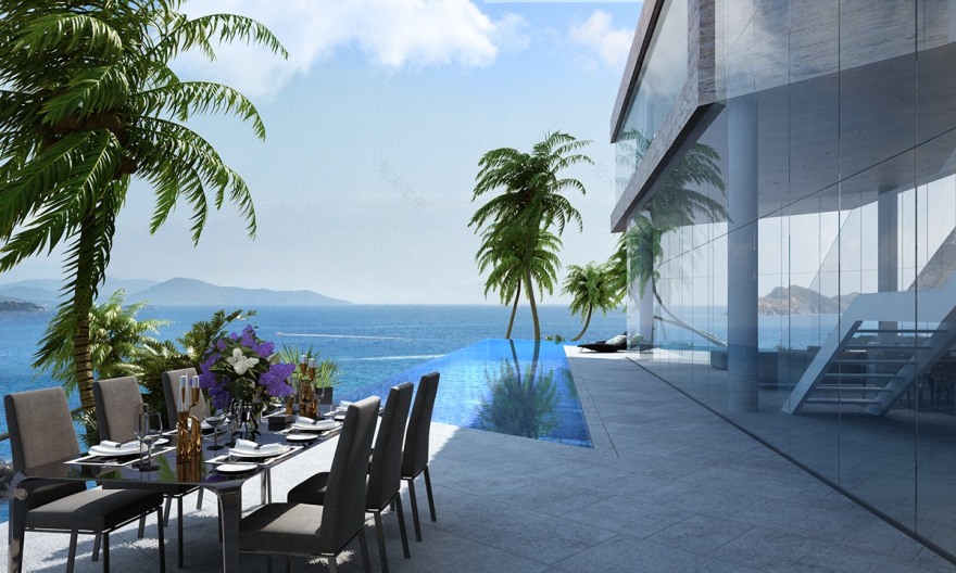 Breathtaking Luxury Resort Villas Located in the Aegean Sea-17