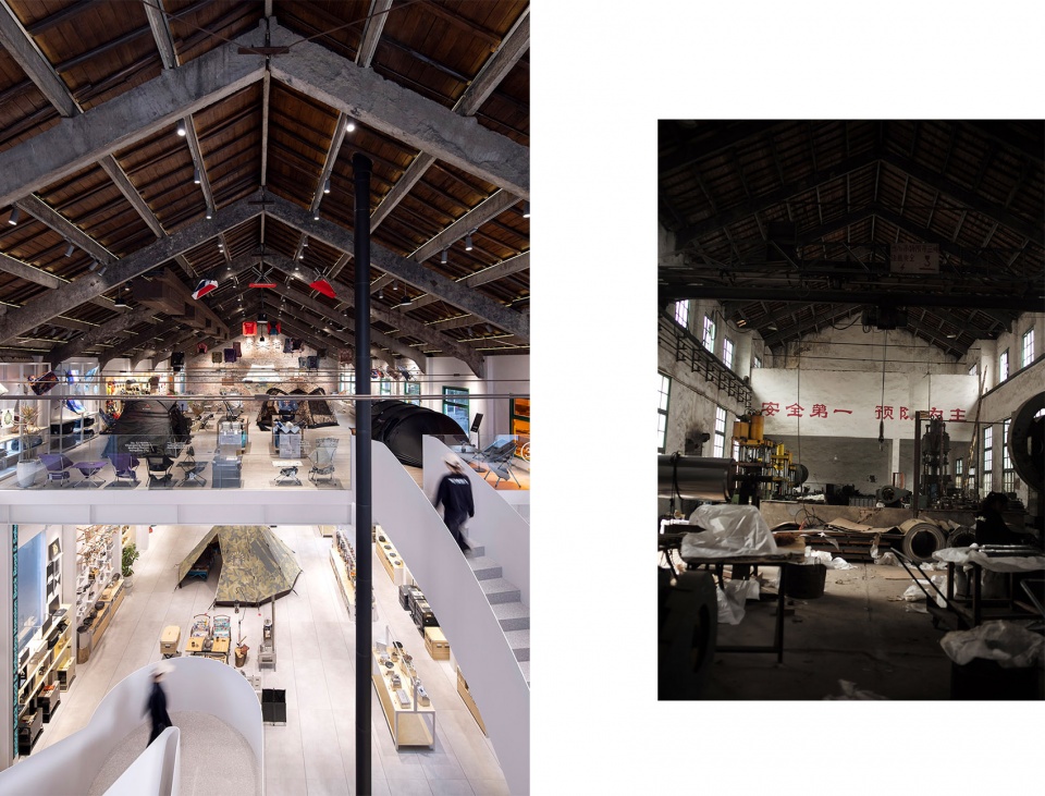 杭州观堂设计 | BACKROAD 户外集合店,老厂房的新生与多元空间-22
