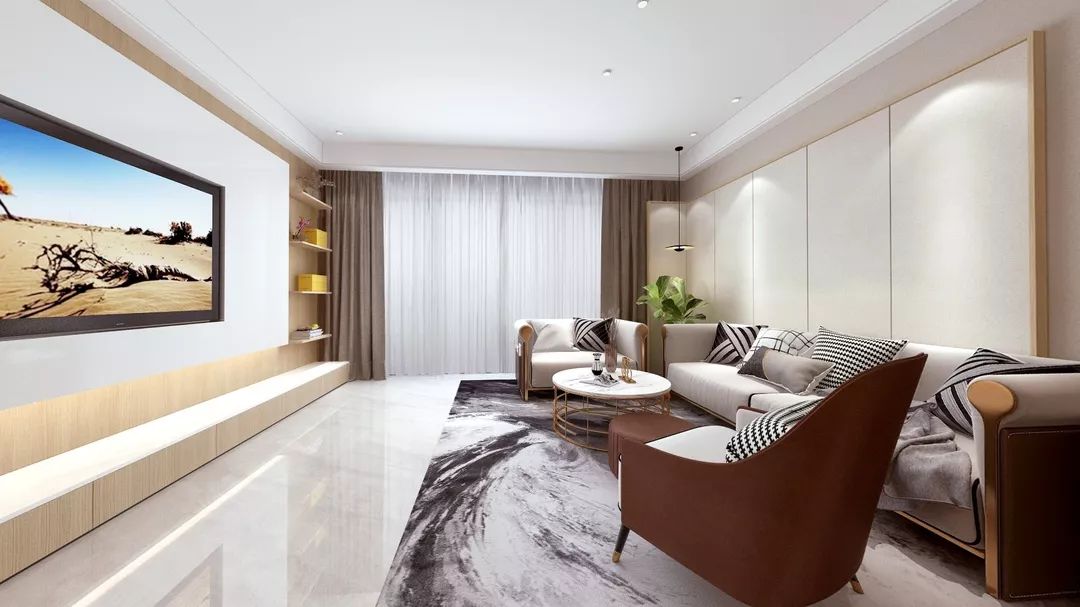 现代风格黄泥湾君玺时代平层设计,自然与品质的完美融合-14