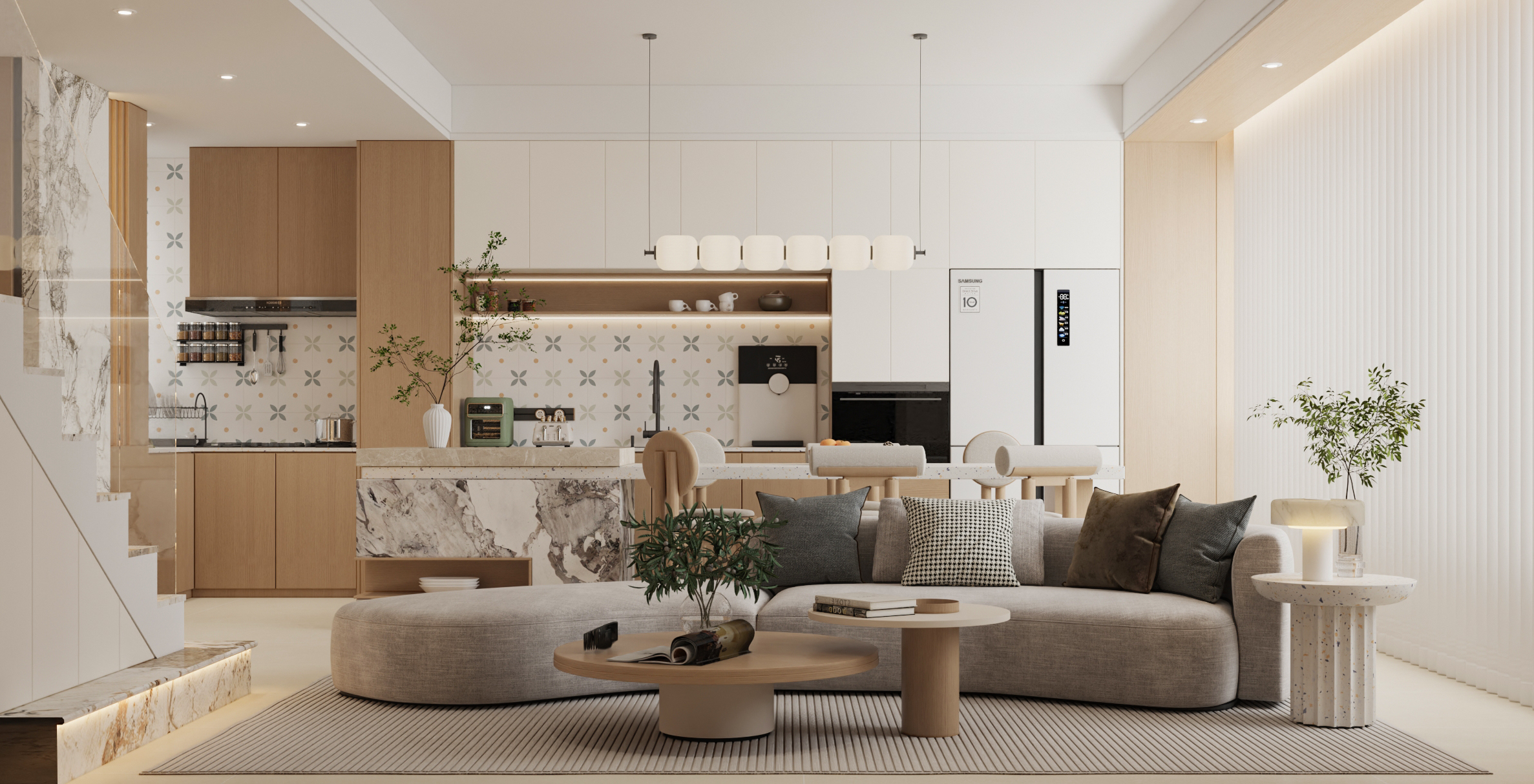 武汉-半岛九里 叠拼原木风设计-1