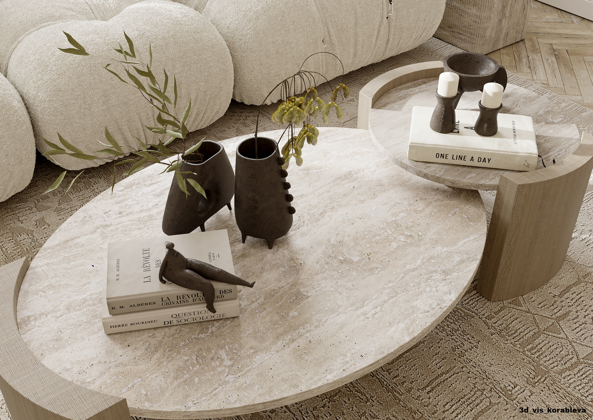 柔和色调的公寓丨Anastasia Korableva-8