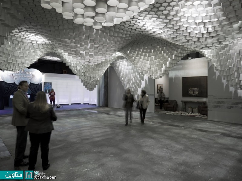 ARCO Madrid展会纸质波浪形天花板设计丨西班牙马德里丨Cristina Parreño Architecture与MIT团队-18