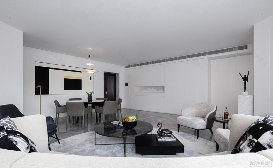 高级白 柒筑空间设计-5