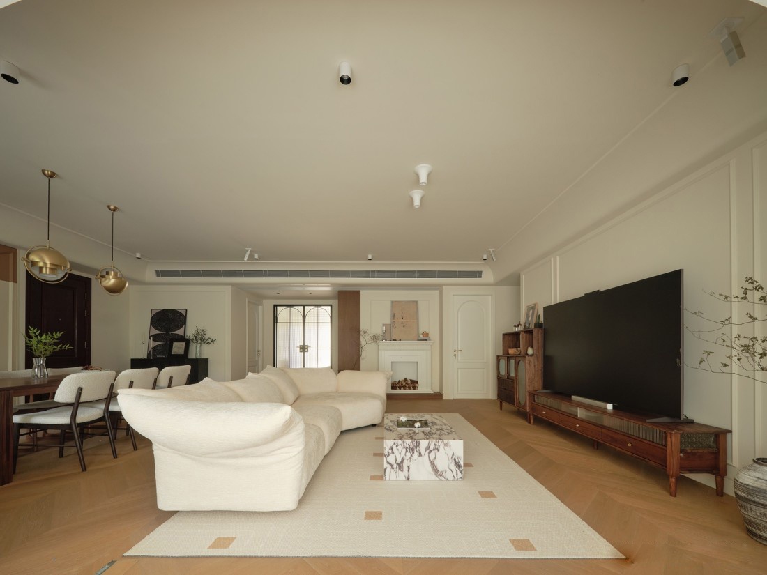 177㎡大平层高级感装修法式中古丨启物空间设计-17