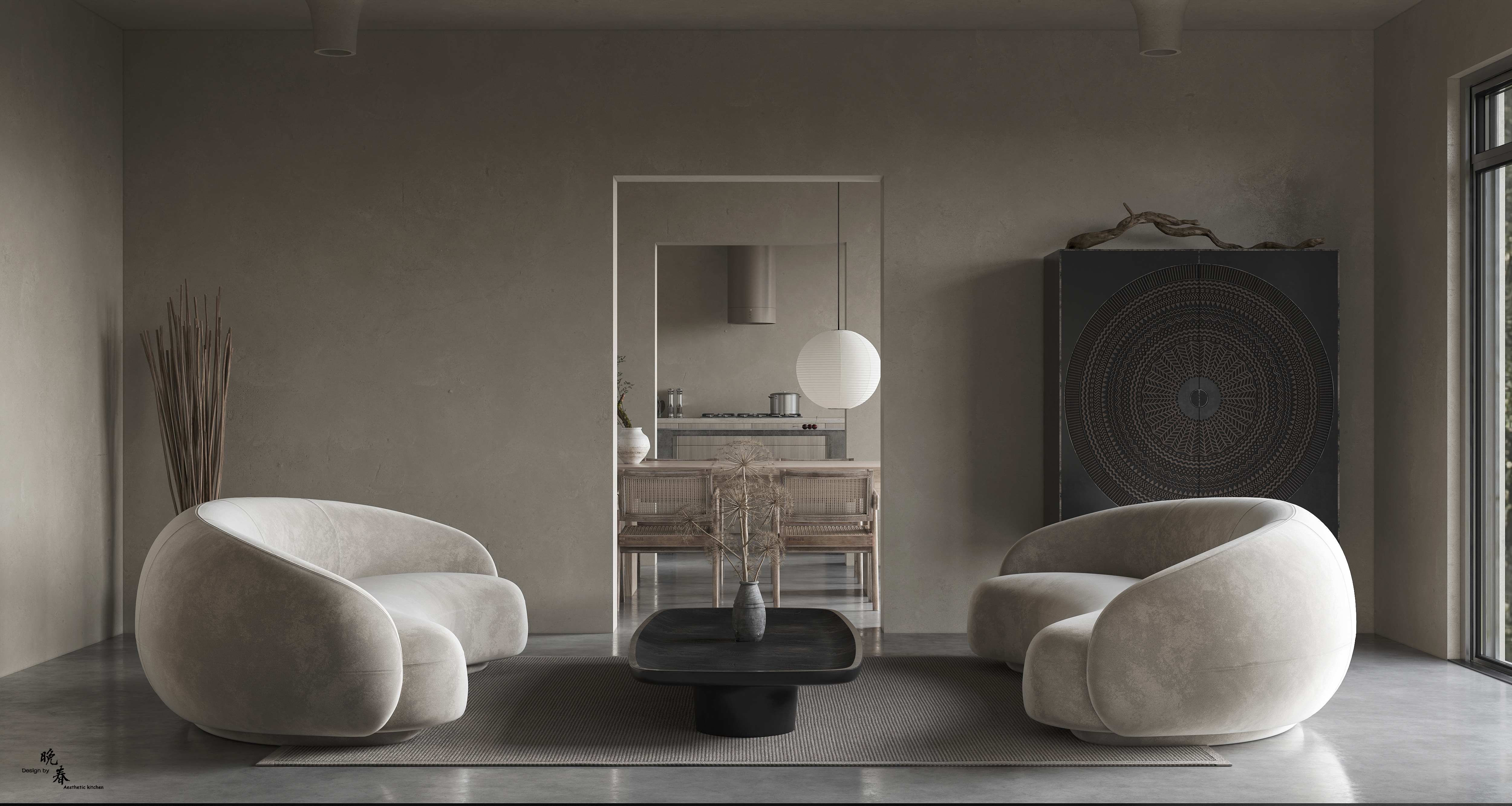 受阿呆很咸老师启发的喜剧室内设计-4