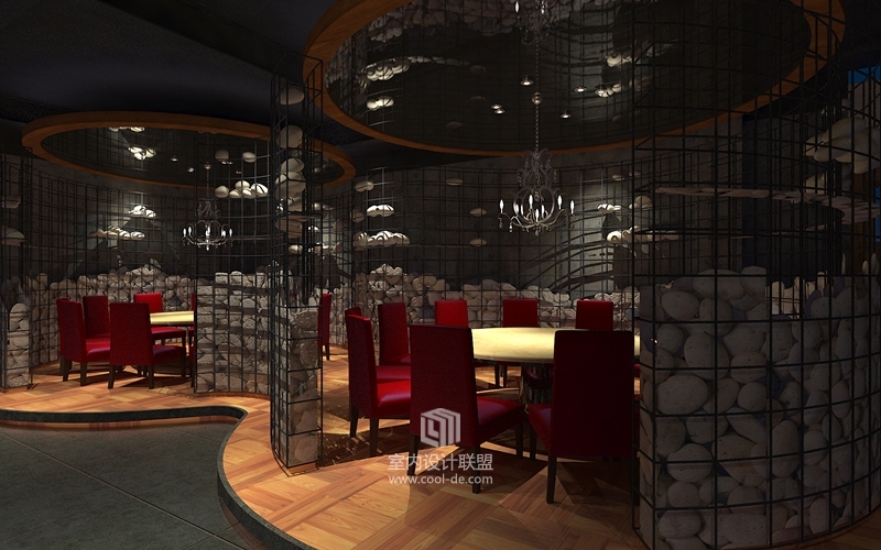 主题餐厅设计-岭鲜火锅工场主题餐厅设计-7