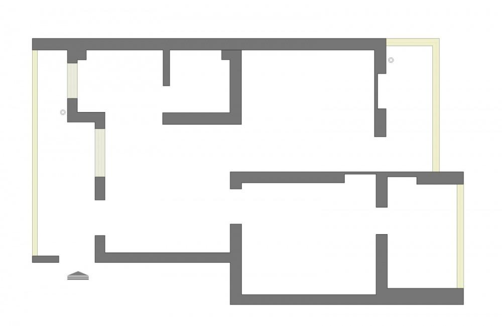 60㎡旧房翻新，打造北欧简约生活空间-10