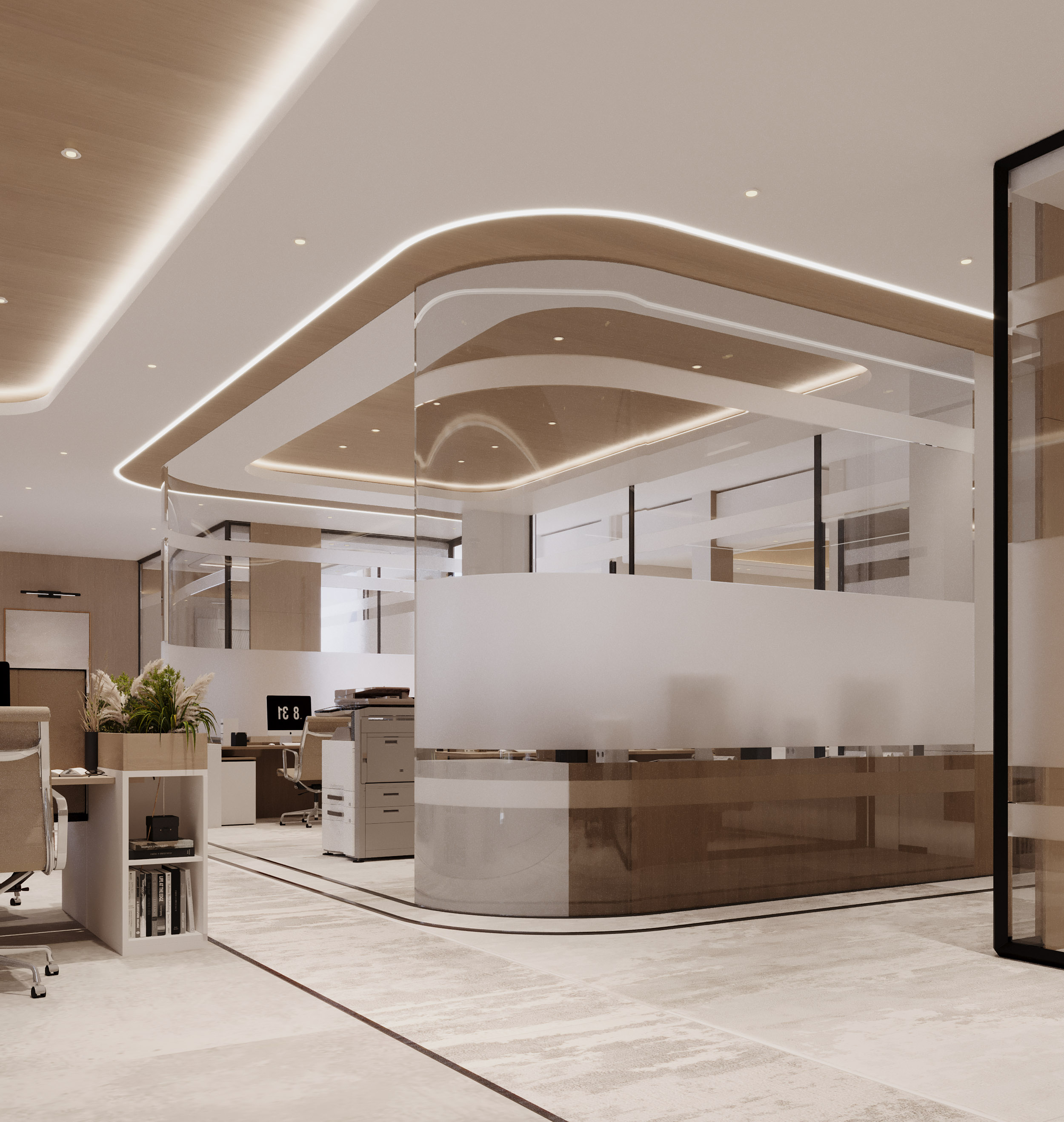 高科技办公室设计-2