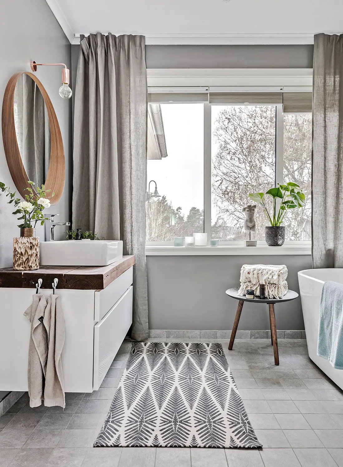 半开放式浴室设计 | 平衡私密与开放的完美方案-2