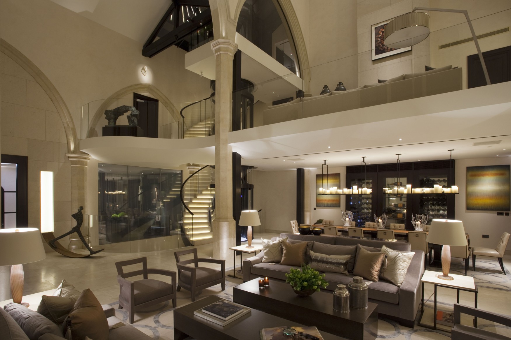 TH现代奢华时尚样板房室内装饰设计图片资料软装设计意向方案素材-21