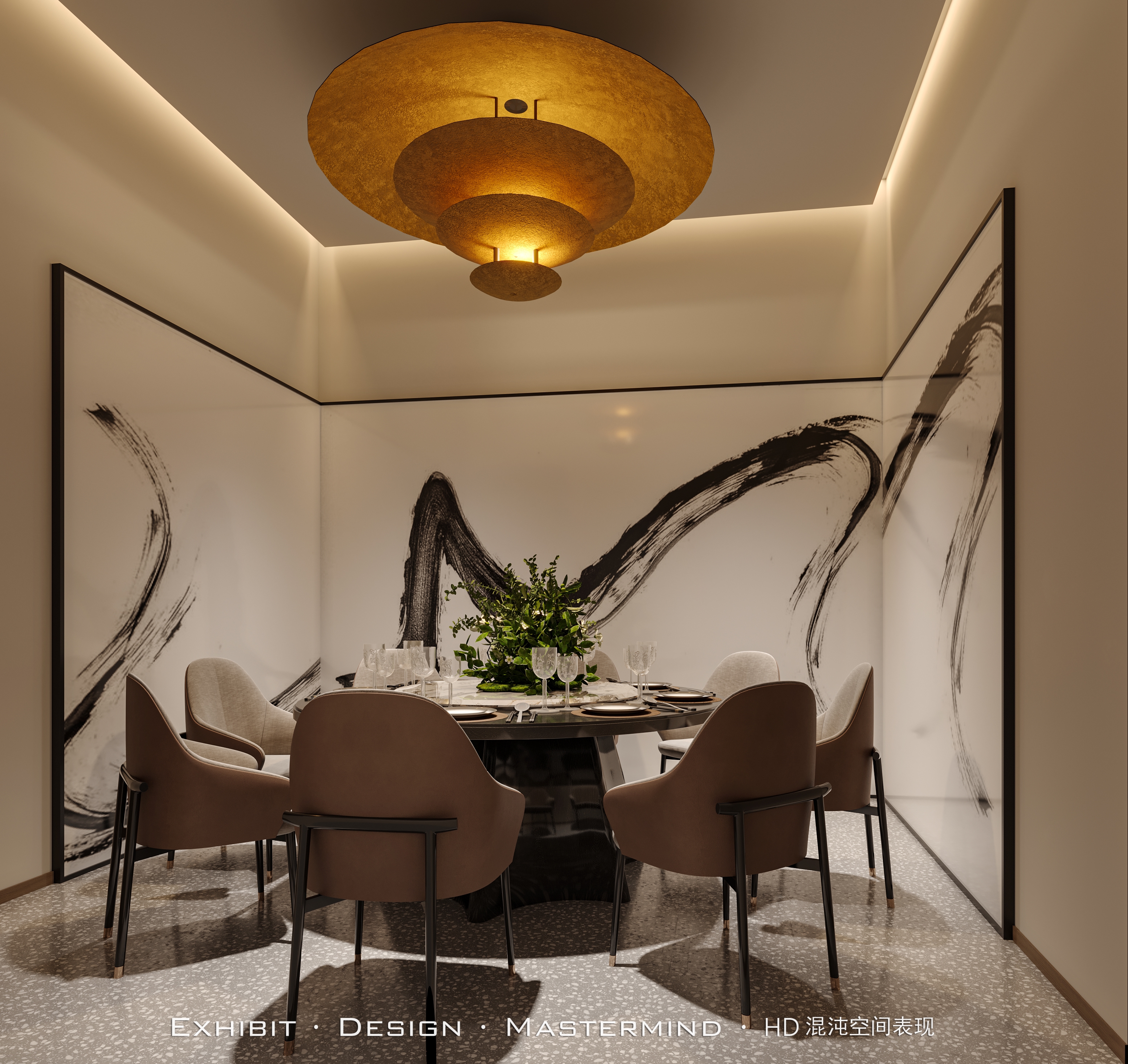 现代 私房菜馆 商业空间 X 混沌空间表现-5