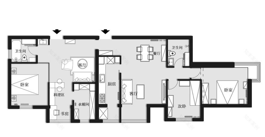 壹目设计· 多元居家模式打造两代共享空间-11