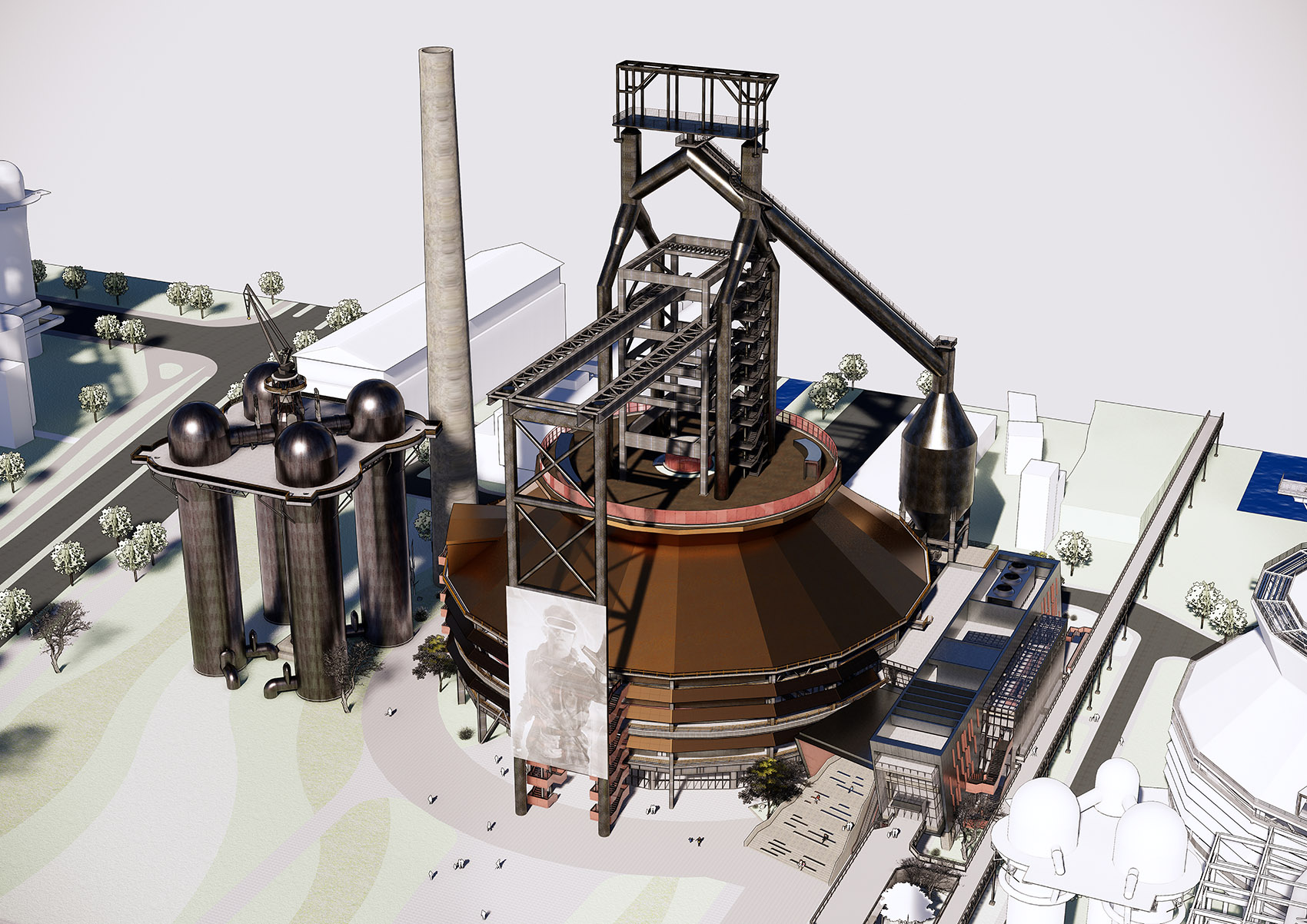 首钢一高炉·SoReal科幻乐园丨中国北京丨筑境设计,北京首钢国际工程技术有限公司-32