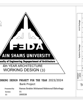 FAB 银行工作图纸丨埃及开罗丨艾斯尤特大学建筑系