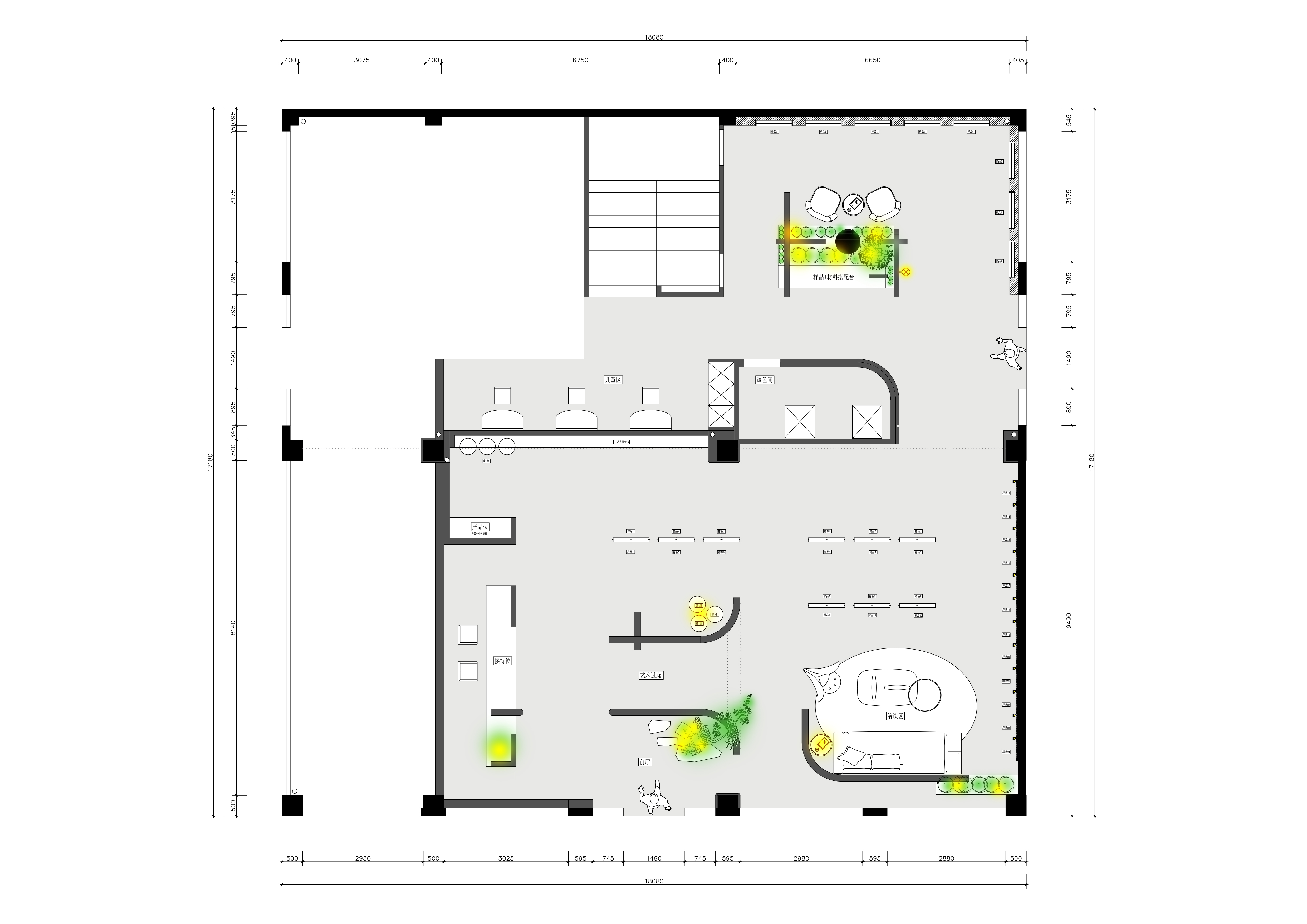 艺术漆展厅室内案例-36