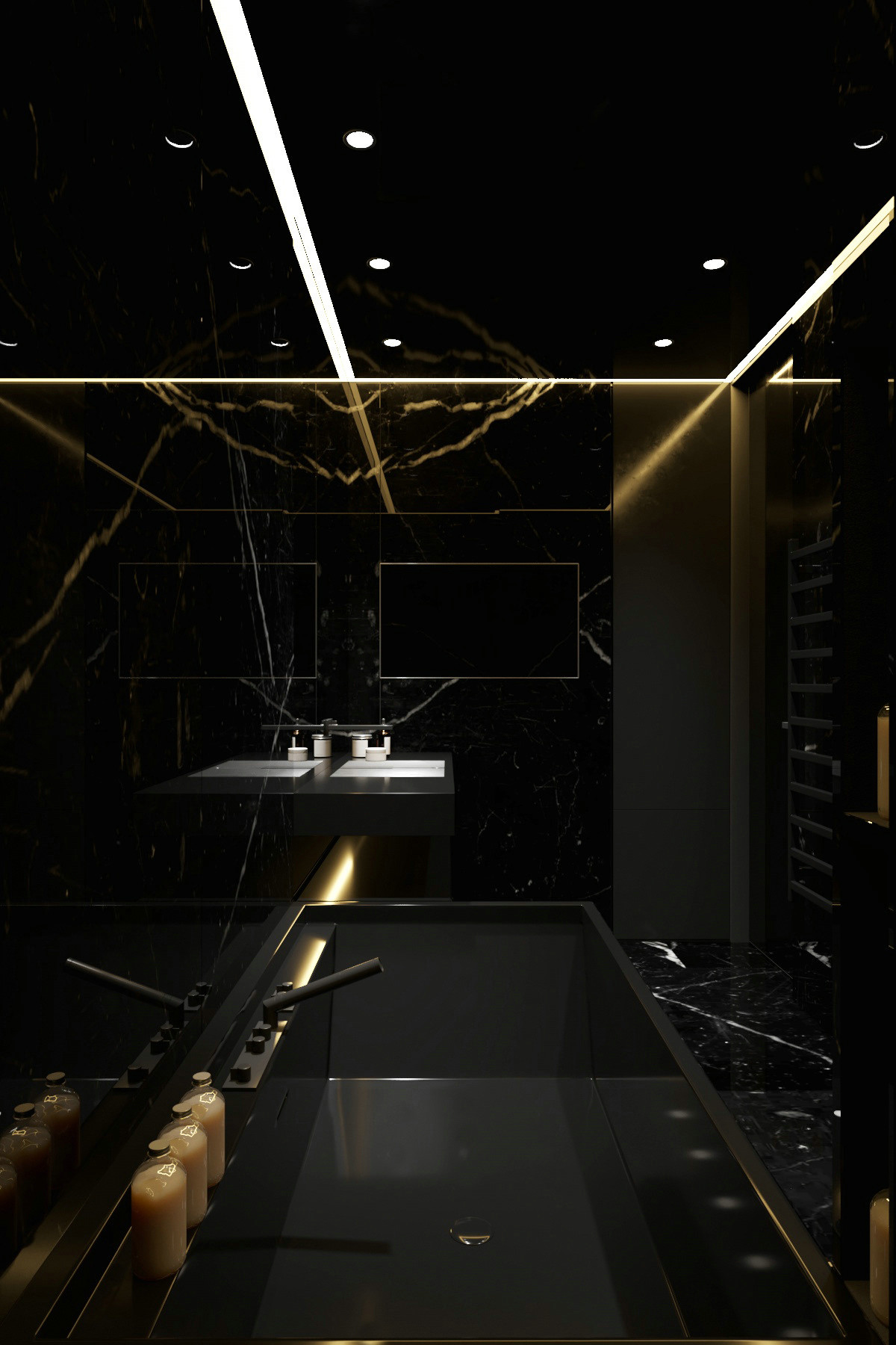 高级黑+工业风,帅气而个性的生活居所-50