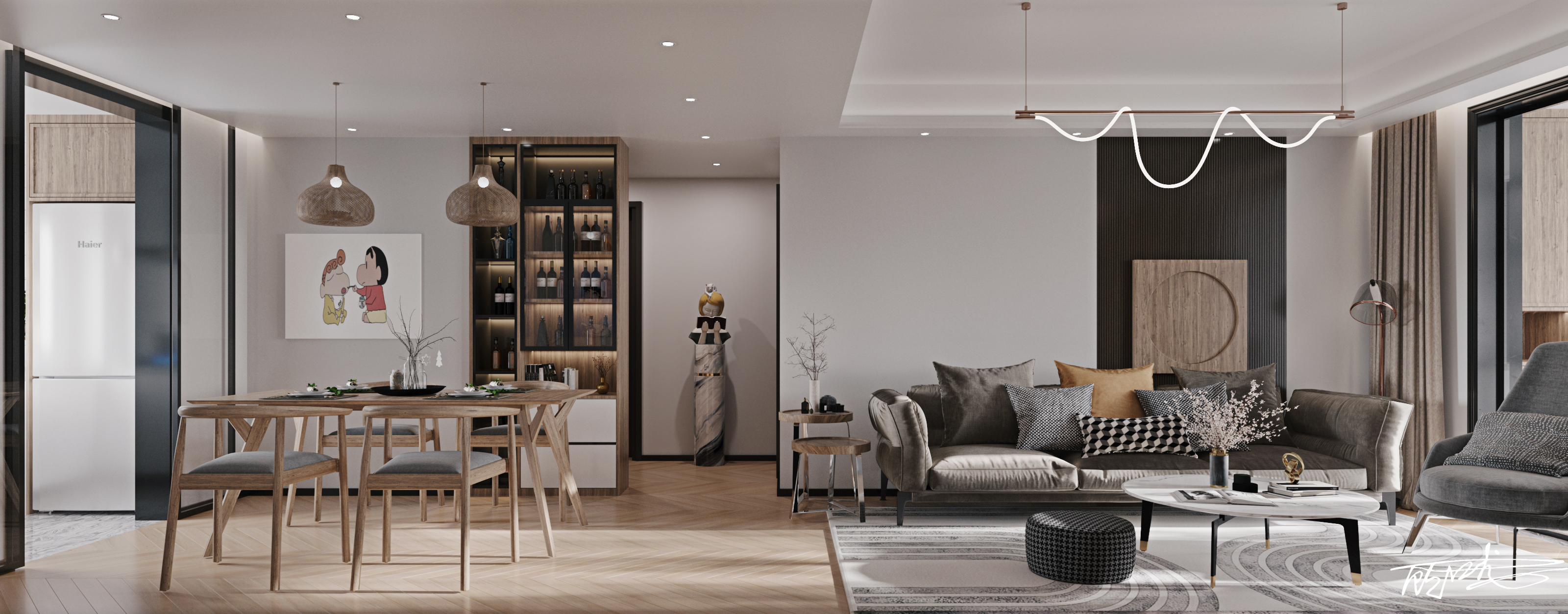 江苏南通佳源都市 110㎡现代简约家居设计丨中国南通丨顾江龙-5