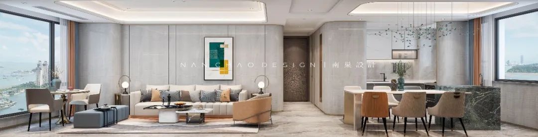 尚学领地 27#1702-05奢风,铸铝防爆门与大理石岩板的时尚碰撞-1