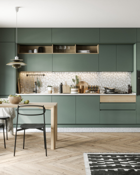 Green kitchen Capri