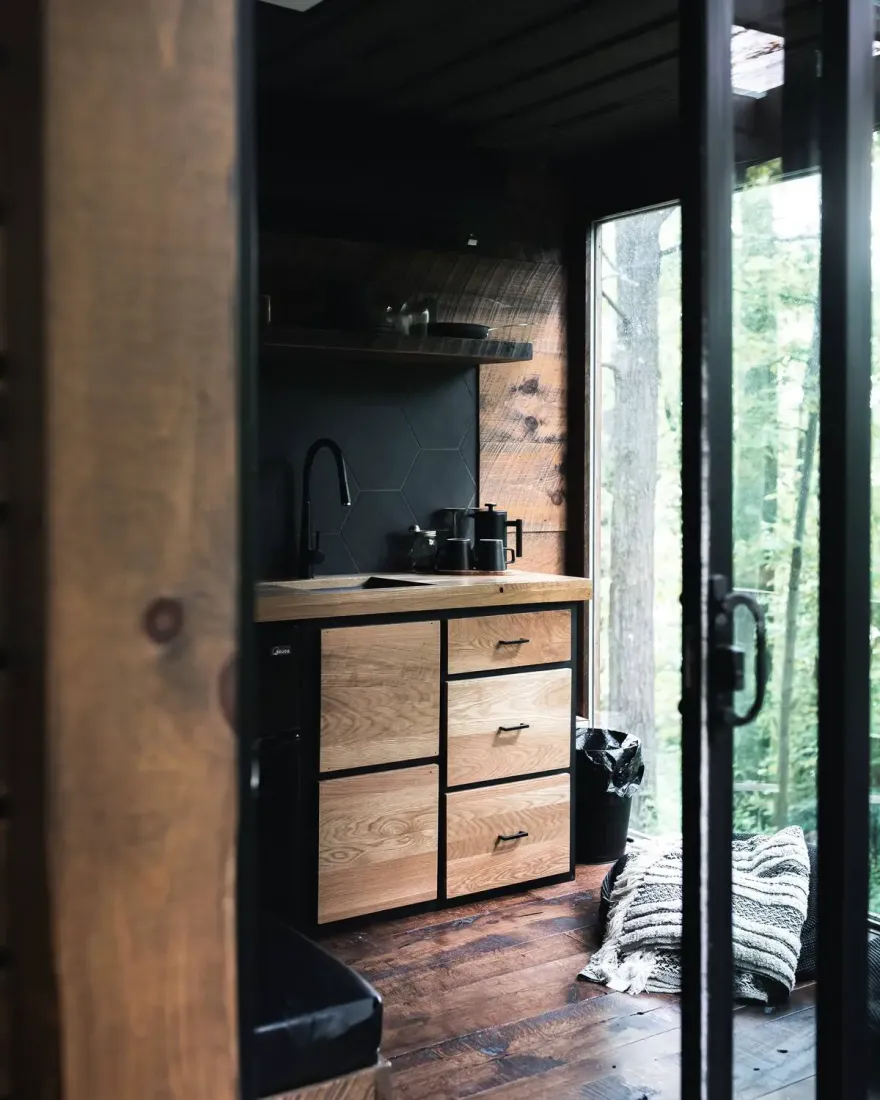 Otium(美国俄亥俄州集装箱森林小屋)-4