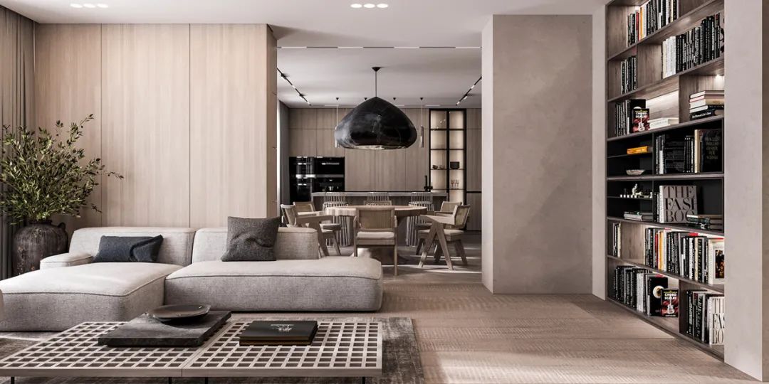 乌克兰现代家居设计展 | 原木、灰色与黑色的和谐空间-12