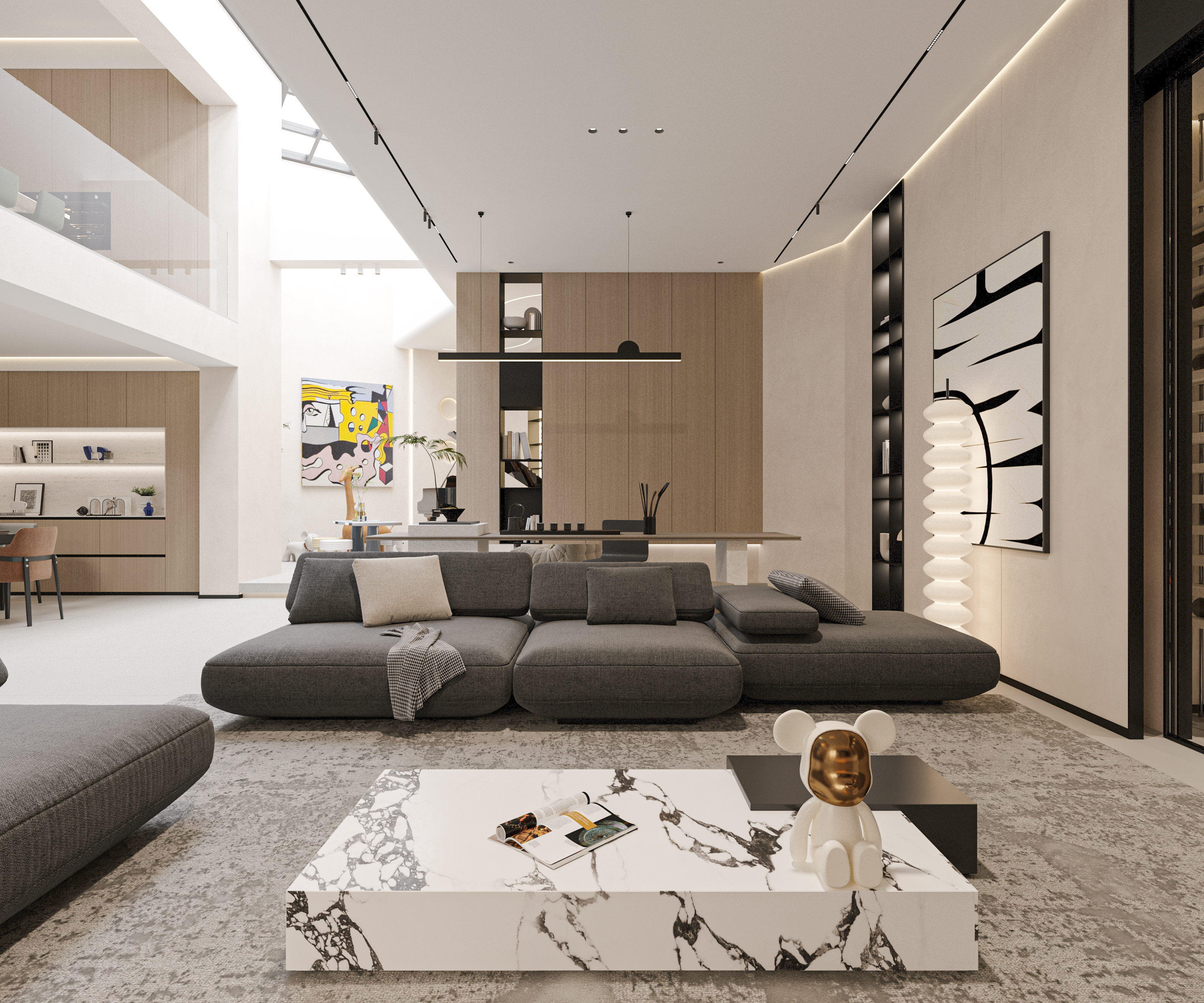 现代风格别墅效果图作品丨冈舍-10