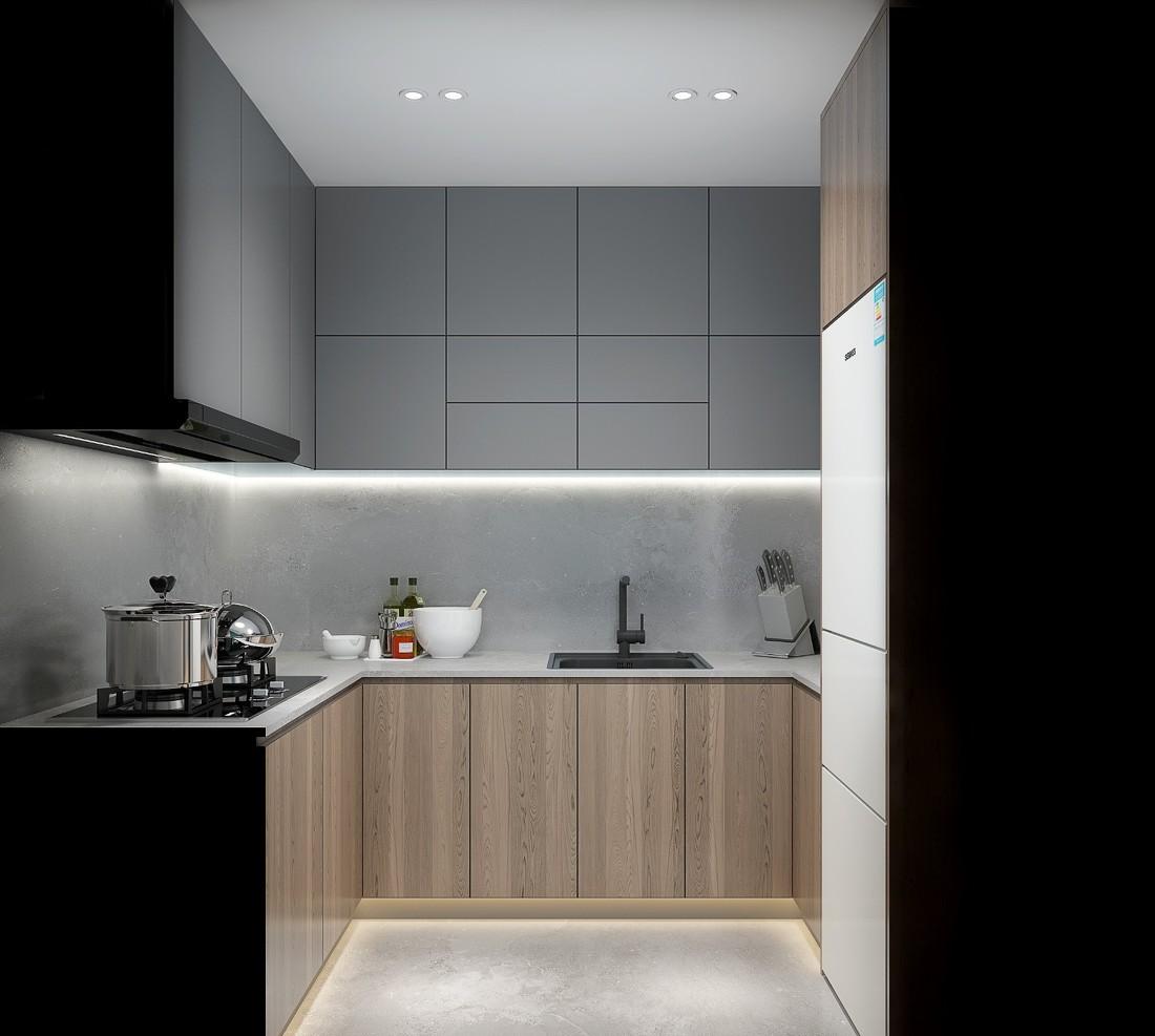 56 平小户变三室两厅,复古绿撞色打造视觉盛宴-8