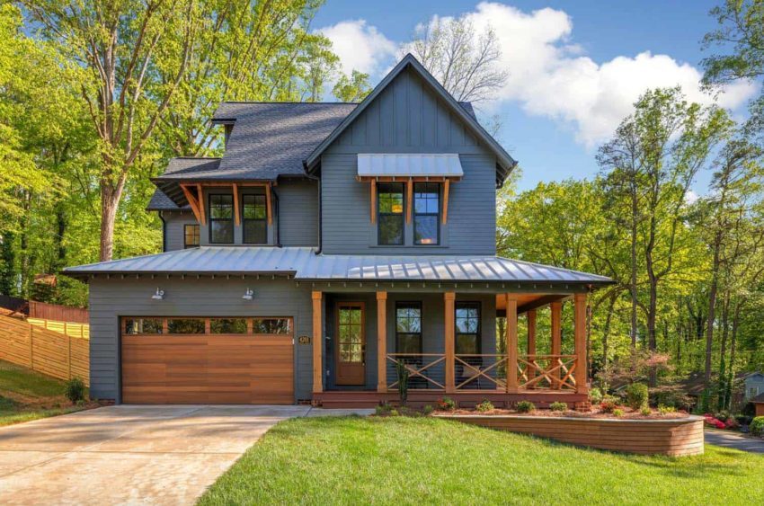 Pike Properties build stunning Modern Farmhouse in the sprawling countrysides of North Carolina PikeProperties在北卡罗莱纳州的庞大乡村建设了惊人的现代化农舍-12