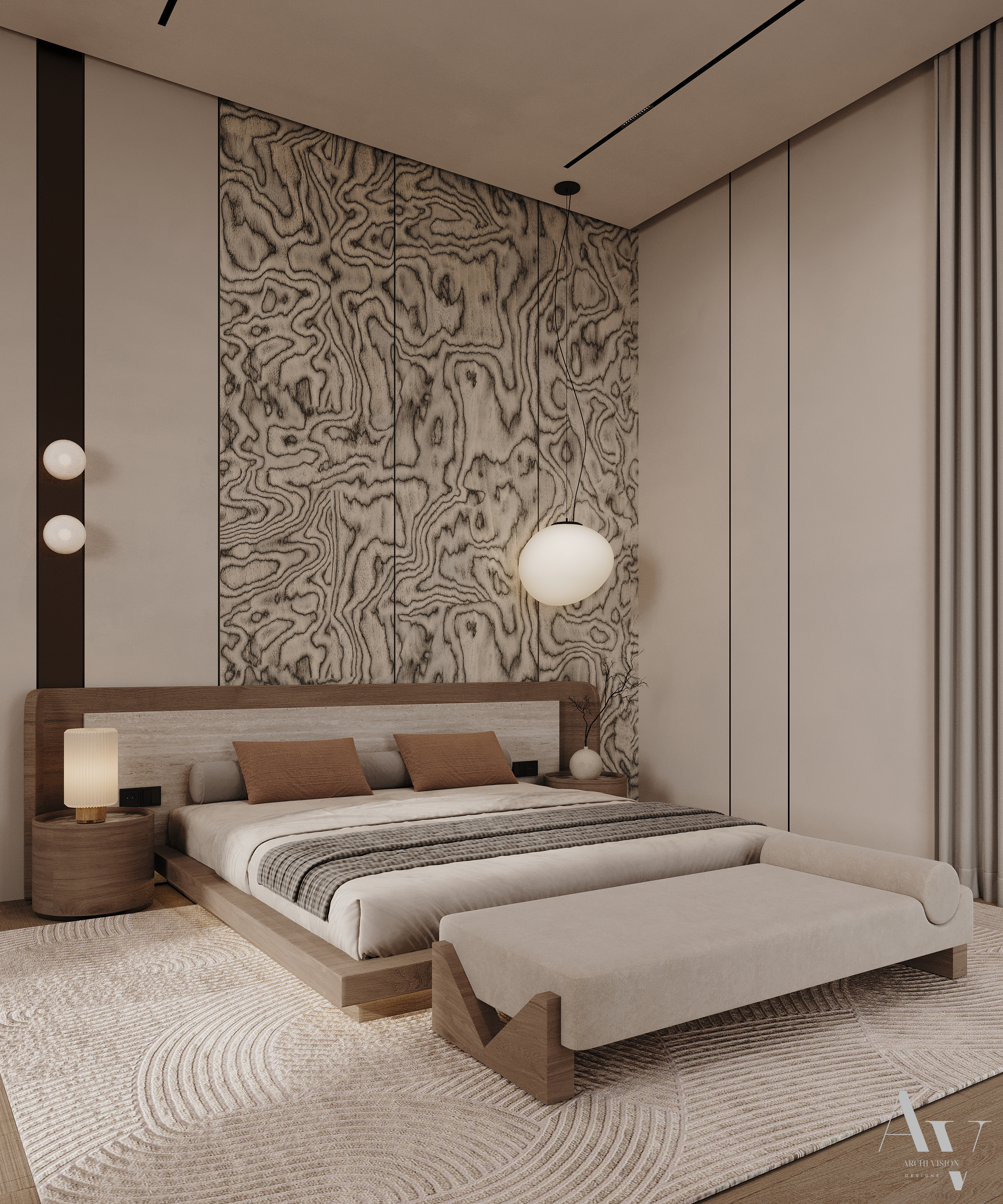 Master Bedroom（主卧项目）丨沙特阿拉伯丨Dina Farouk（archivision studio）-9