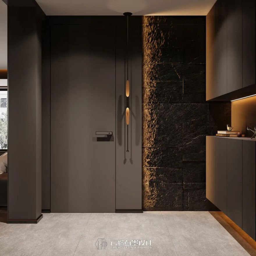 现代风格四居室,沉稳色调与光影艺术的完美融合-20