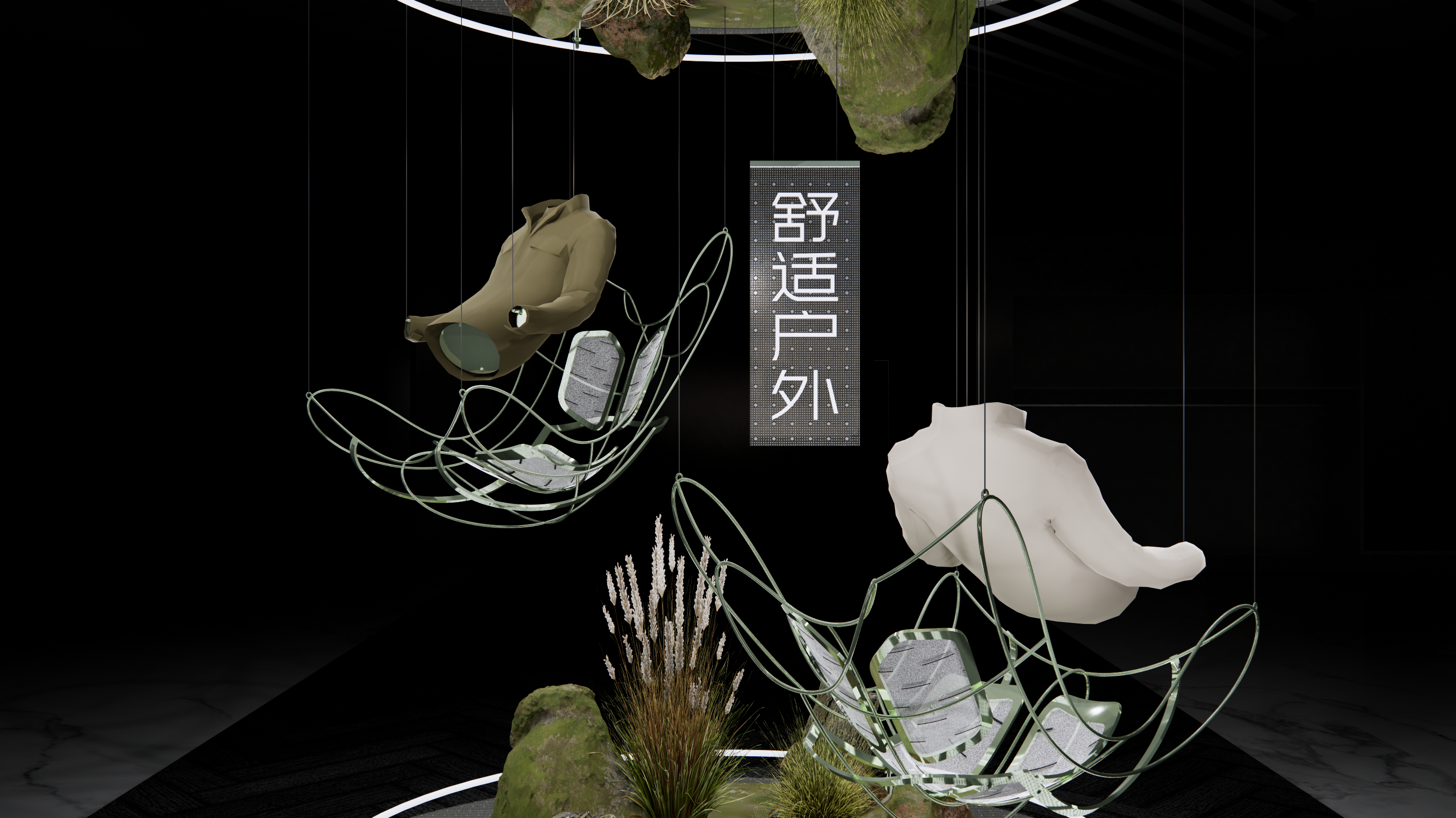 波司登舒适户外橱窗中岛边场设计-4