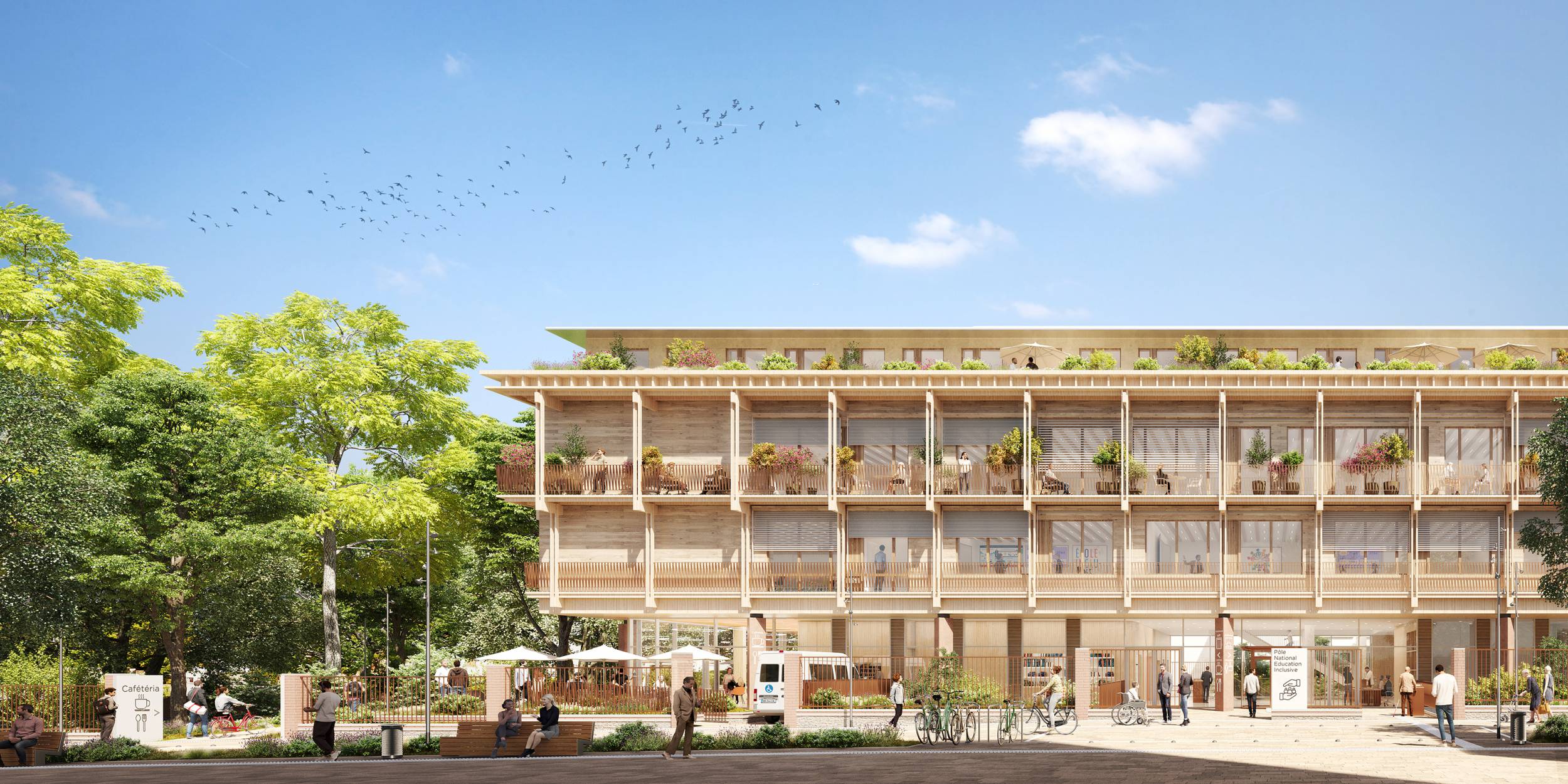 PNEI – Démarrage de chantier pour ce projet biosourcé intégré dans le paysage — Ateliers 2/3/4/-22