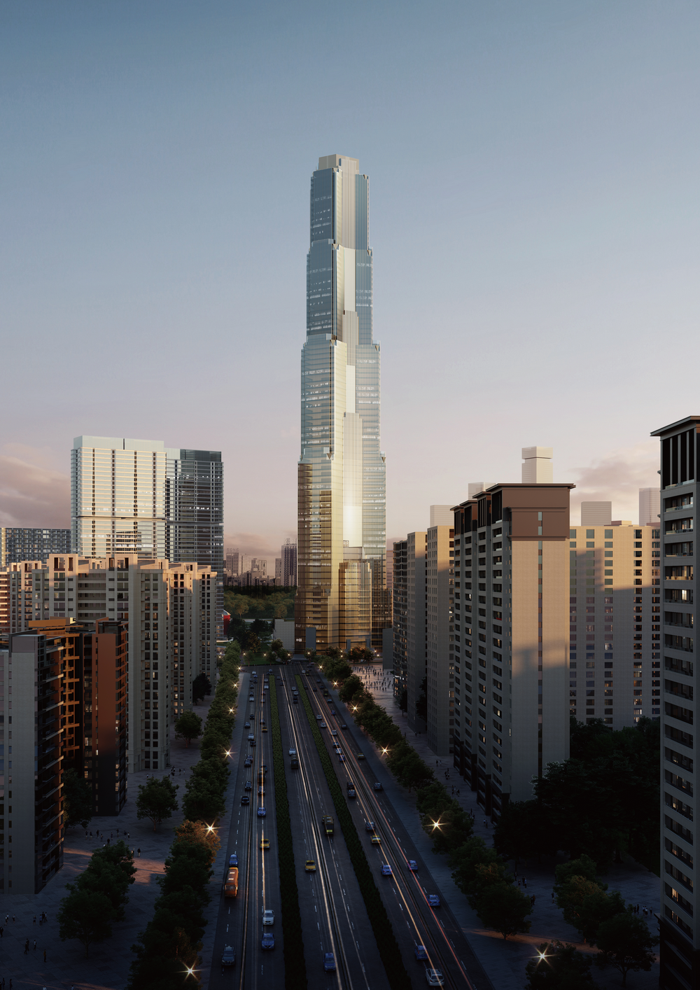 西安万达高新区超高层方案 | 传统与现代的融合-4