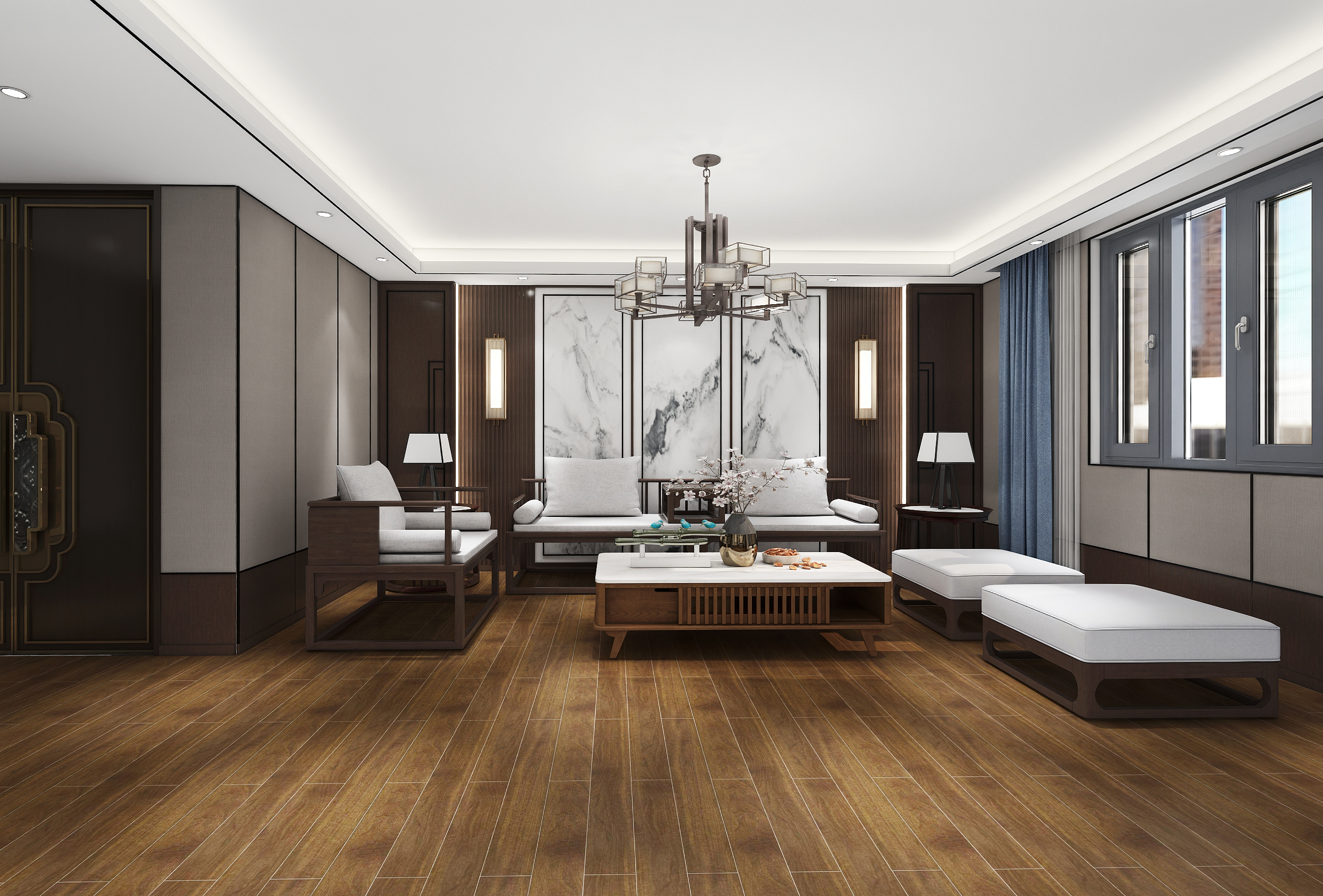 珠海某装修公司办公,展厅-3