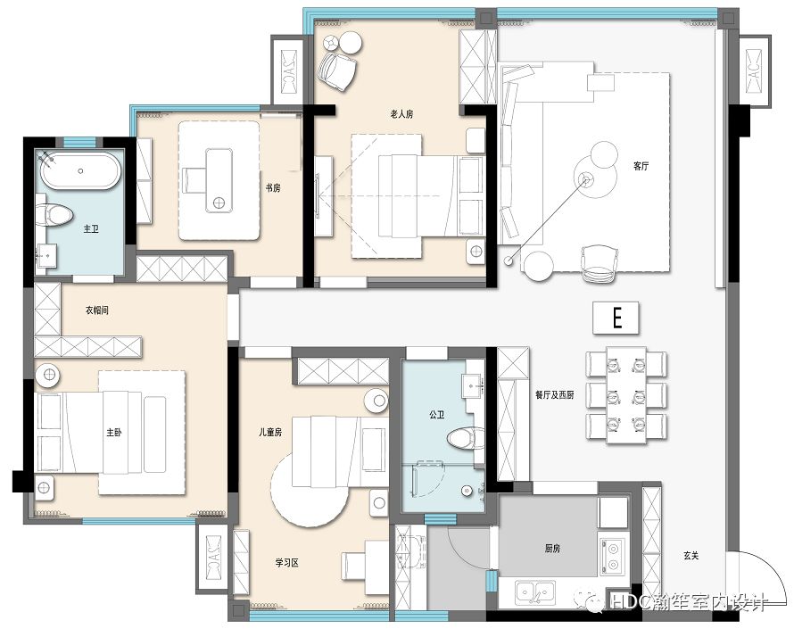 极简艺术,生活本色 | 金为·潇湘蓉城样板间 E 户型设计-35