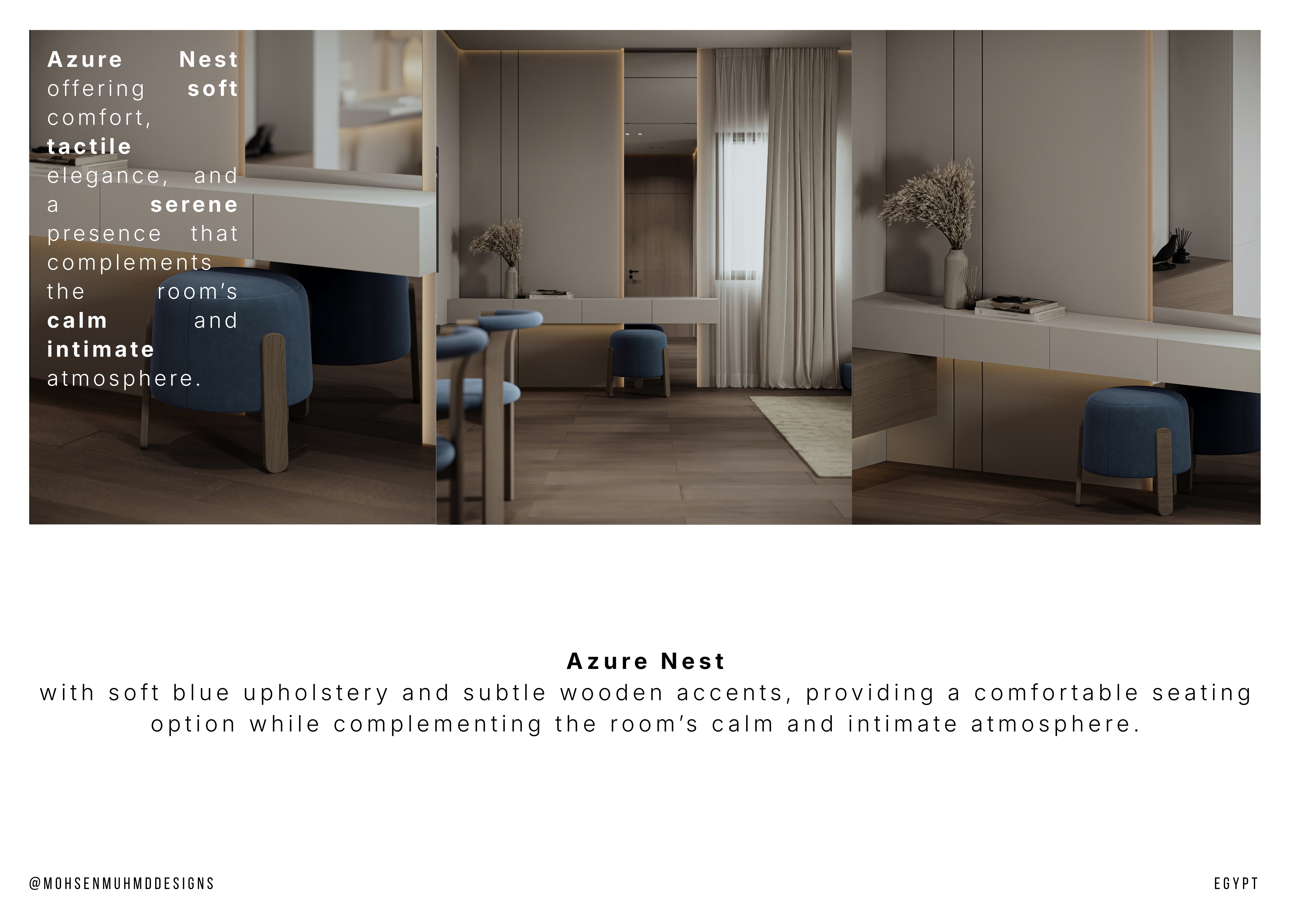 Blue Comfort Double Bedroom | Interior Design-19