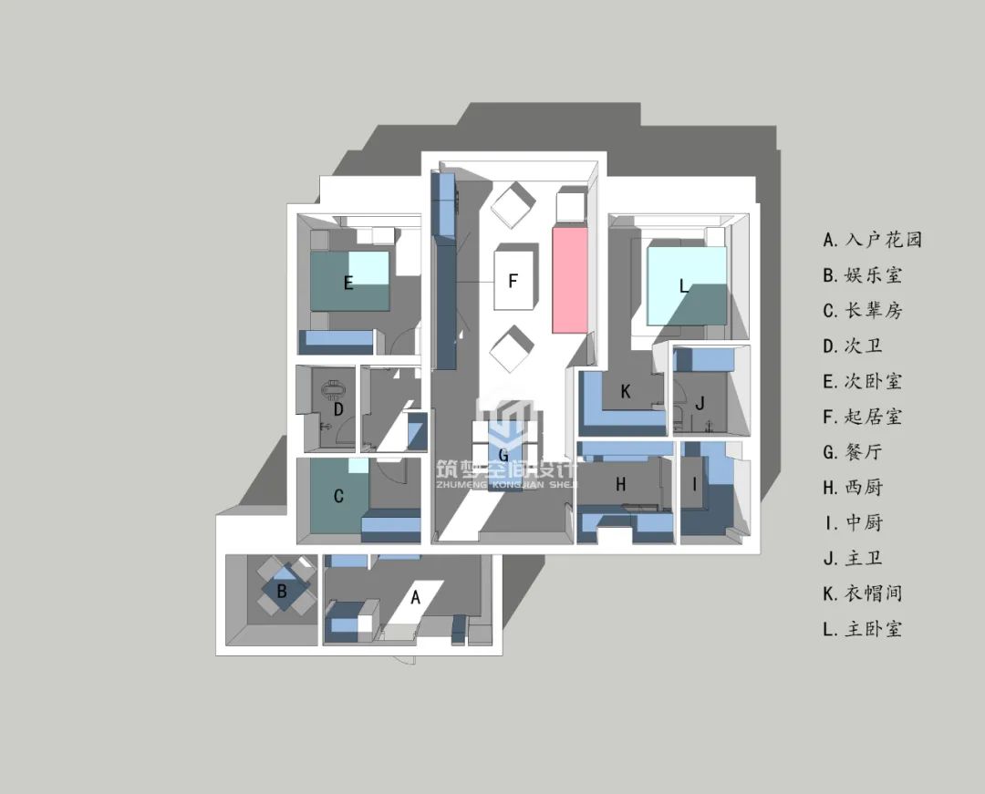 郦城现代风丨中国株洲丨筑梦空间装饰设计-12