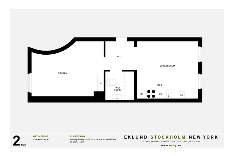 斯德哥尔摩 41 平米灰色调优雅小公寓-18
