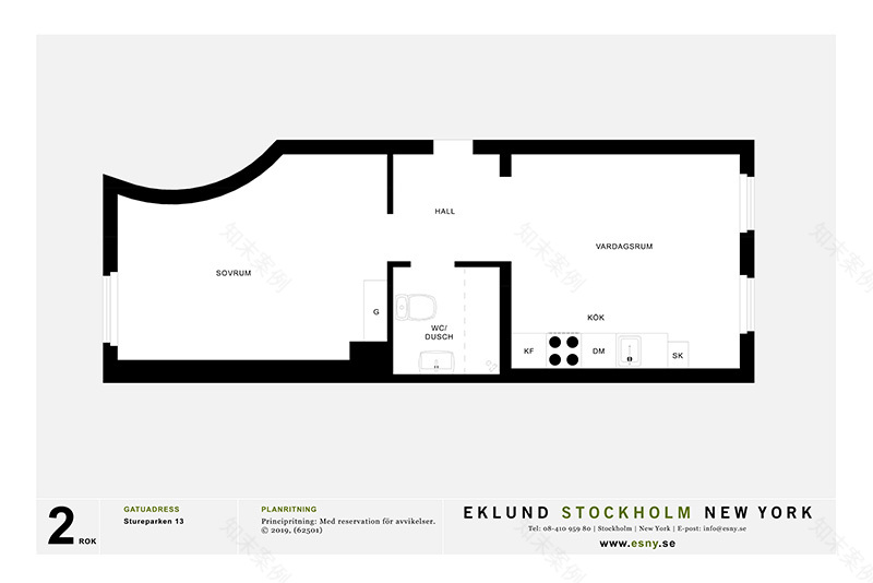 斯德哥尔摩 41 平米灰色调优雅小公寓-18