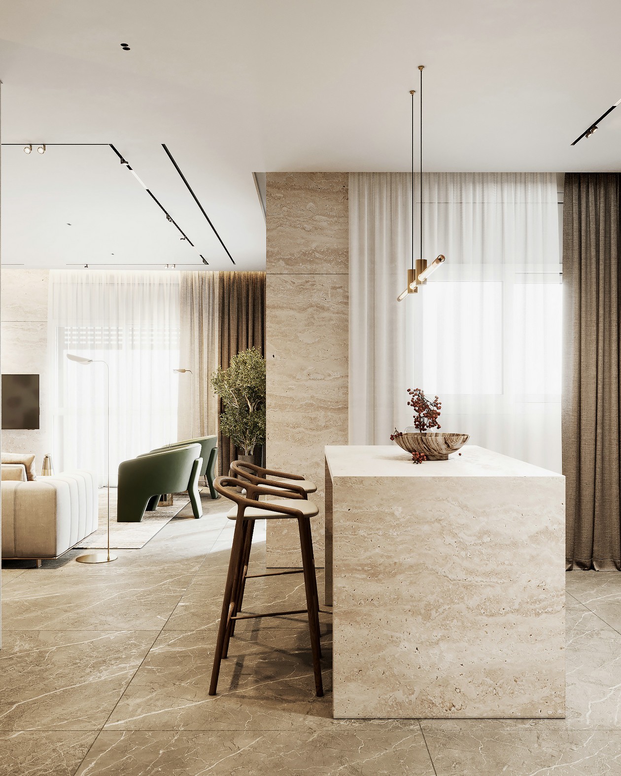 100㎡简约风住宅设计-8