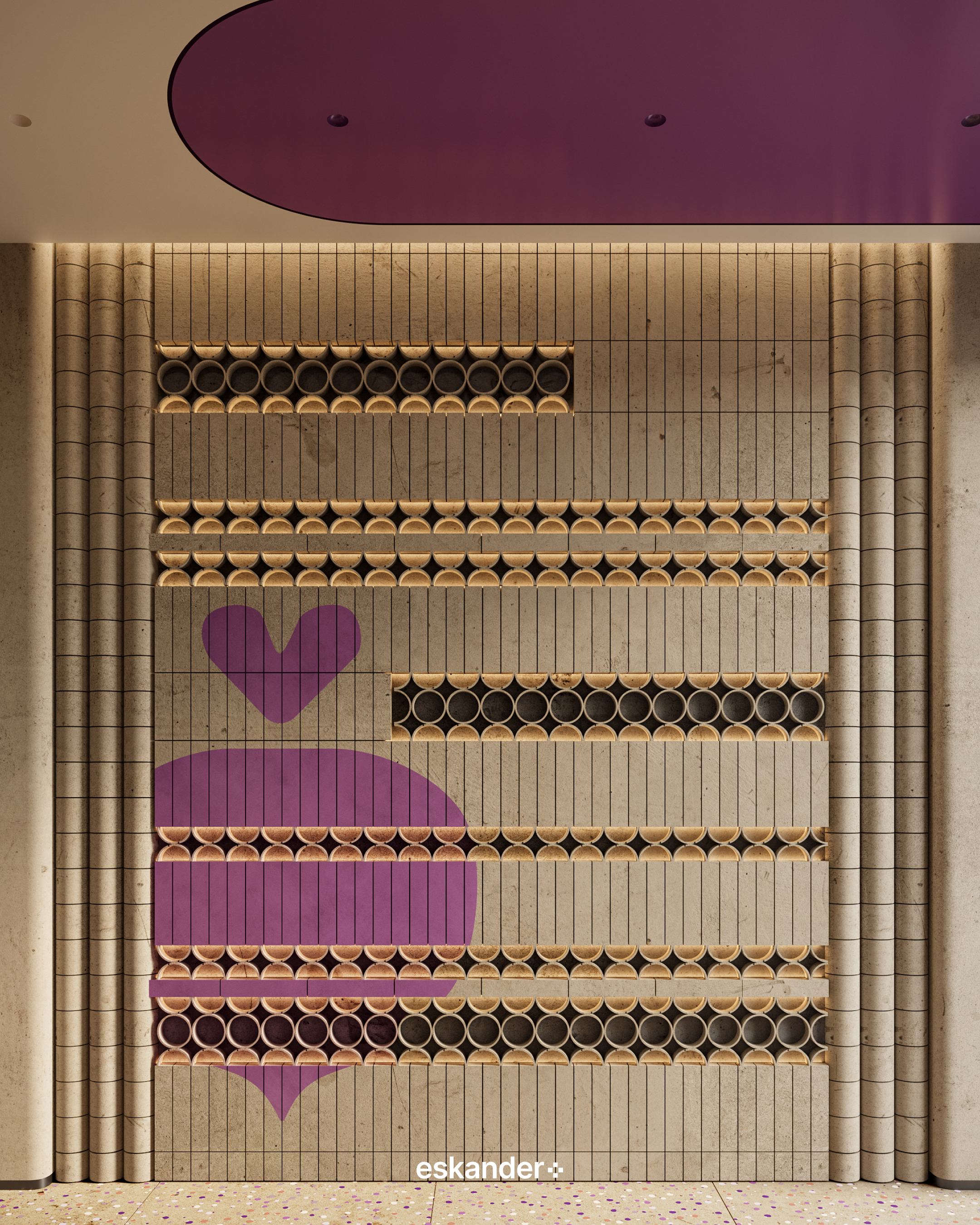 淡紫色·甜品店丨阿联酋迪拜丨Eskander Plus Studio-11